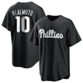 Fenge P.Phillies #10 J.T. Realmuto Player Black Alt Fashion Home Game Stitched Jerseys