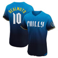 Fenge P.Phillies #10 J.T. Realmuto Player Blue City Connect Home Limited Elite Stitched Jerseys