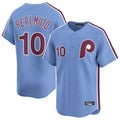 Fenge P.Phillies #10 J.T. Realmuto Player Light Blue Home Limited Stitched Jerseys