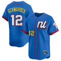 Fenge P.Phillies #12 Kyle Schwarber Player Blue National League All-star Game Limited Stitched Jerseys