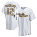 Fenge P.Phillies #12 Kyle Schwarber Player Gold All-Star Home Game Stitched Jerseys