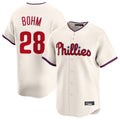 Fenge P.Phillies #28 Alec Bohm Player Cream Home Limited Stitched Jerseys
