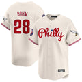 Fenge P.Phillies #28 Alec Bohm Player Cream Phillies & Eagles Vapor Premier Limited Stitched Jerseys