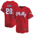 Fenge P.Phillies #28 Alec Bohm Player Red Phillies & Eagles Vapor Premier Limited Stitched Jerseys