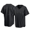 Fenge P.Phillies #2 Justin Crawford Player Black Pitch Fashion Limited T-shirt Stitched Jerseys