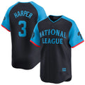 Fenge P.Phillies #3 Bryce Harper Player Navy National League All-Star Limited Game Stitched Jerseys