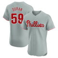 Fenge P.Phillies #59 Jhoan Duran Player Gray Home Limited Elite Stitched Jerseys