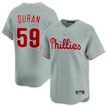 Fenge P.Phillies #59 Jhoan Duran Player Gray Home Limited Stitched Jerseys
