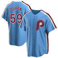 Fenge P.Phillies #59 Jhoan Duran Player Light Blue Home Limited Game Stitched Jerseys