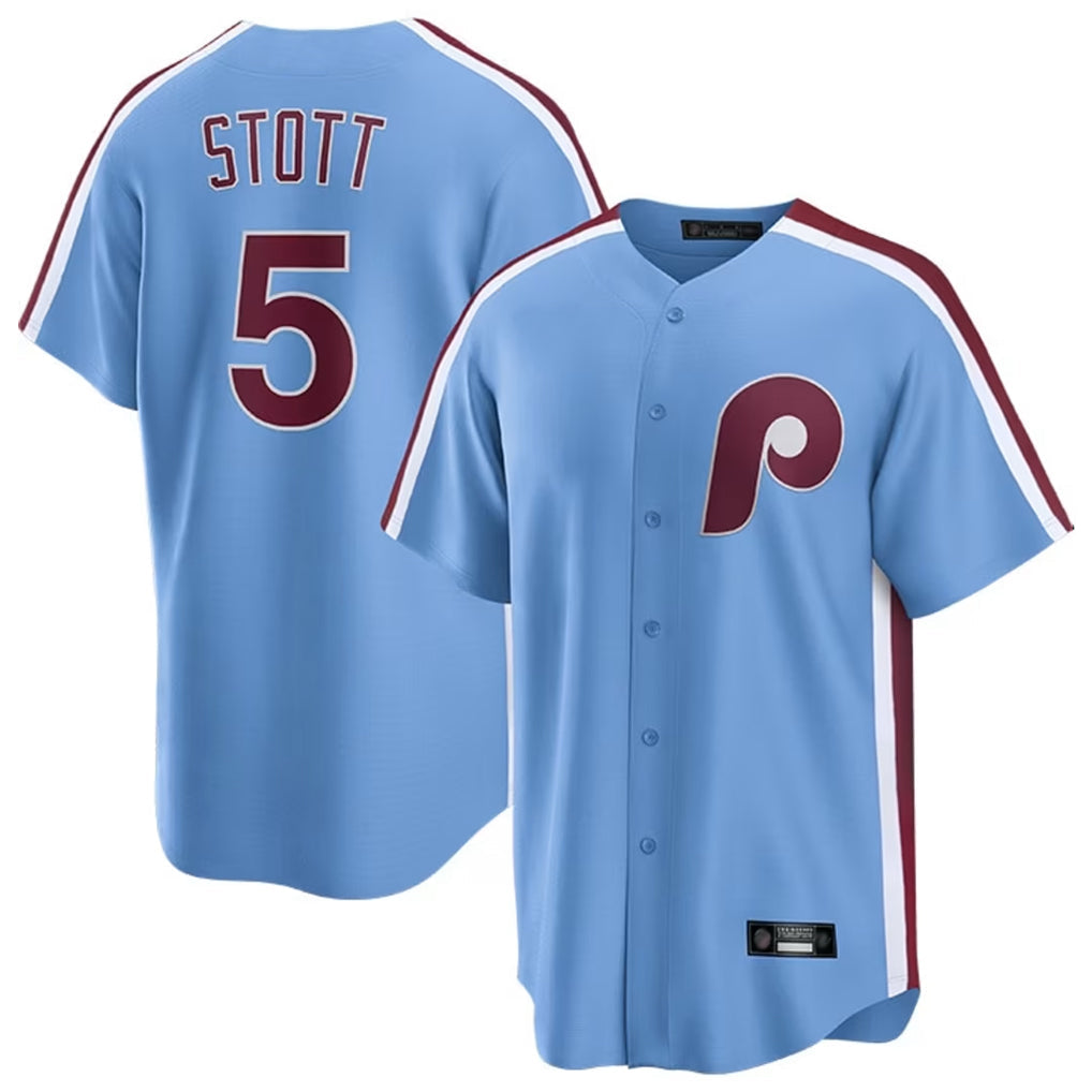 Fenge P.Phillies #5 Bryson Stott Player Light Blue Home Limited Game Stitched Jerseys