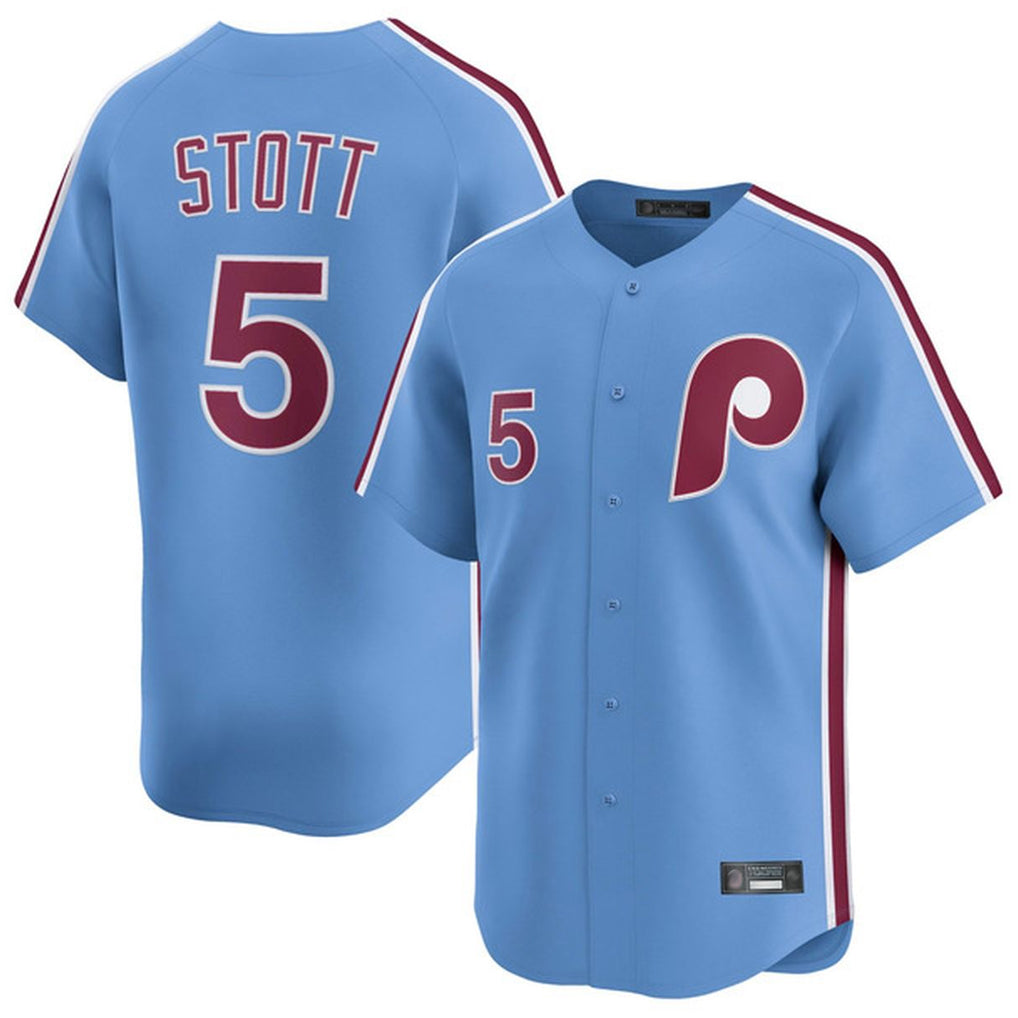 Fenge P.Phillies #5 Bryson Stott Player Light Blue Home Limited Stitched Jerseys