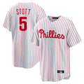 Fenge P.Phillies #5 Bryson Stott Player White Home Game Stitched Jerseys