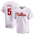 Fenge P.Phillies #5 Bryson Stott Player White Home Limited Stitched Jerseys
