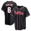 Fenge P.Phillies #6 Ryan Howard Player Black Fashion Out Home Game Stitched Jerseys