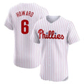 Fenge P.Phillies #6 Ryan Howard Player White Home Limited Elite Stitched Jerseys