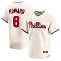 Fenge P.Phillies #6 Ryan Howardr Player Cream Home Limited Stitched Jerseys