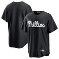 Fenge P.Phillies Blank Player Black Alt Fashion Home Game Stitched Jerseys