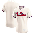 Fenge P.Phillies Blank Player Cream Home Limited Elite Stitched Jerseys