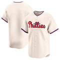 Fenge P.Phillies Blank Player Cream Home Limited Stitched Jerseys