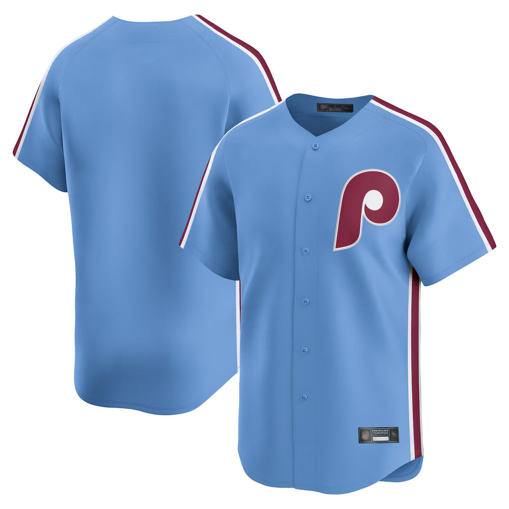 Fenge P.Phillies Blank Player Light Blue Game Stitched Jerseys