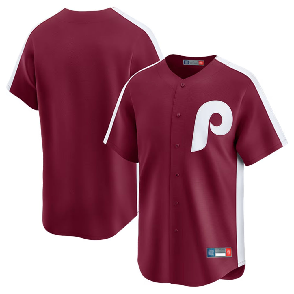 Fenge P.Phillies Blank Player Red Cooperstown Collection Limited Home Stitched Jerseys