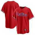 Fenge P.Phillies Blank Player Red Home Game Stitched Jerseys