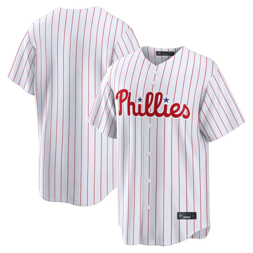 Fenge P.Phillies Blank Player White Home Limited Stitched Jerseys