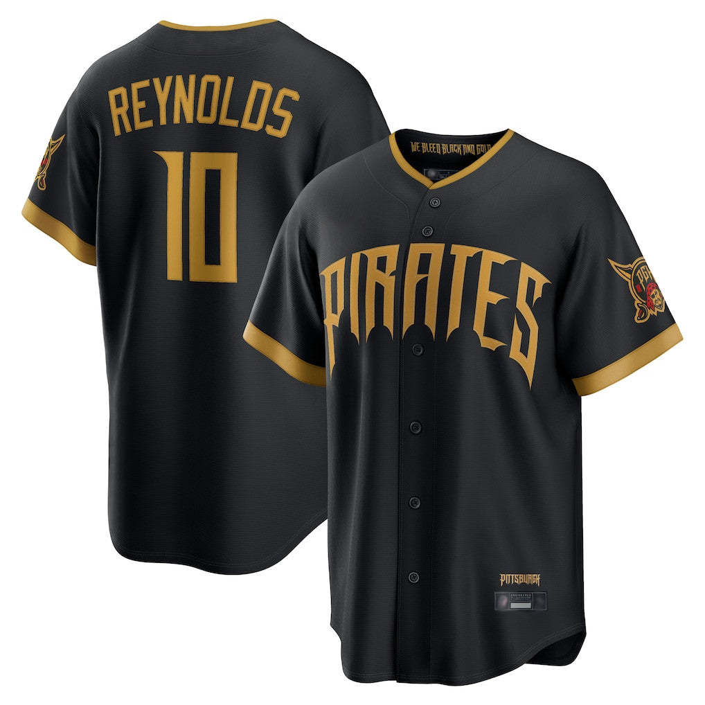 Fenge P.Pirates #10 Bryan Reynolds Player Black 2026 City Connect Home Game Stitched Jerseys