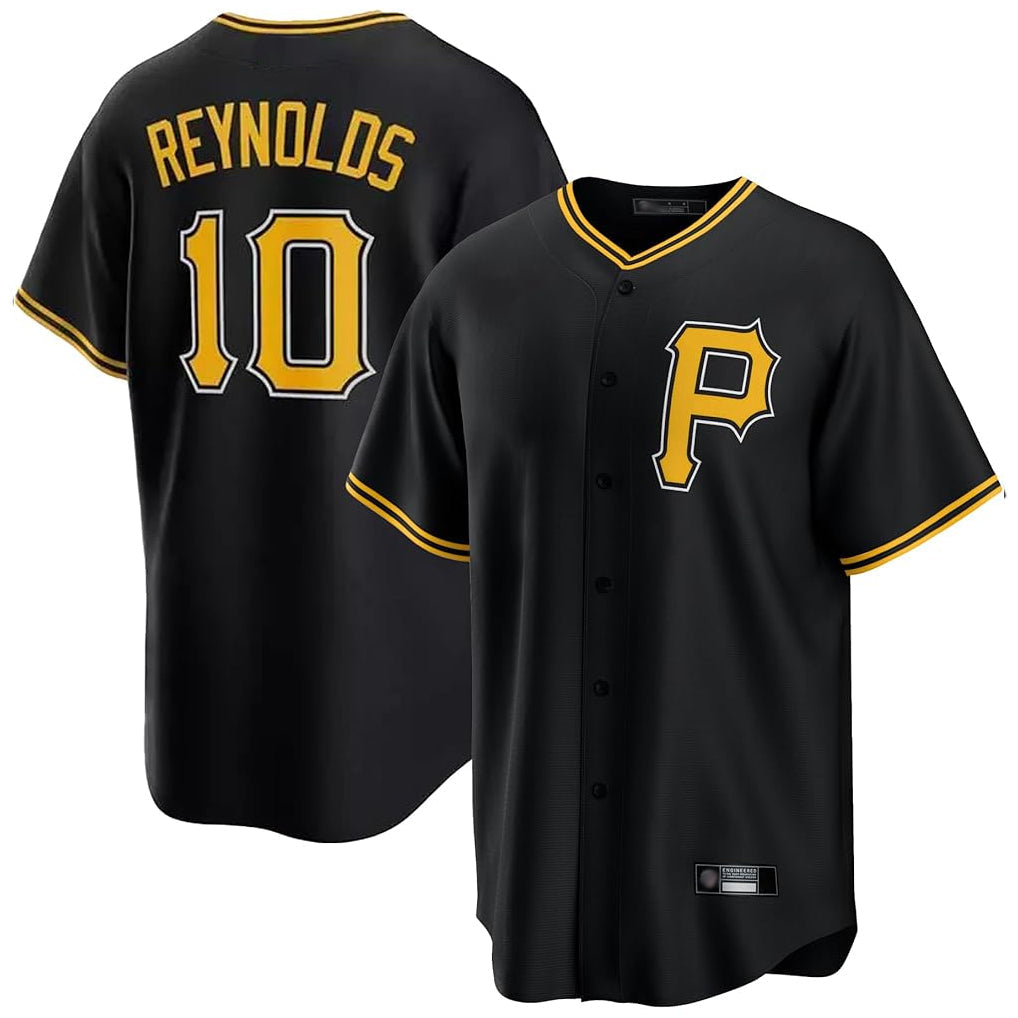 Fenge P.Pirates #10 Bryan Reynolds Player Black Alternate 2025 Home Game Stitched Jerseys