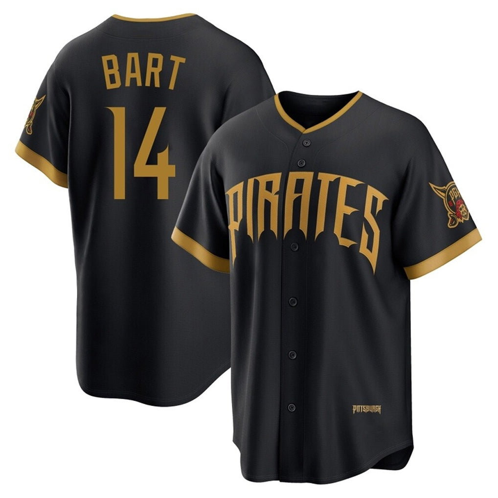 Fenge P.Pirates #14 Joey Bart Player Black 2026 City Connect Home Game Stitched Jerseys