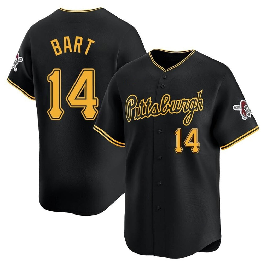 Fenge P.Pirates #14 Joey Bart Player Black Alt Home Limited Stitched Jerseys