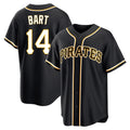 Fenge P.Pirates #14 Joey Bart Player Black Fashion Out Home Game Stitched Jerseys