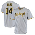 Fenge P.Pirates #14 Joey Bart Player Gray Road Home Game Stitched Jerseys