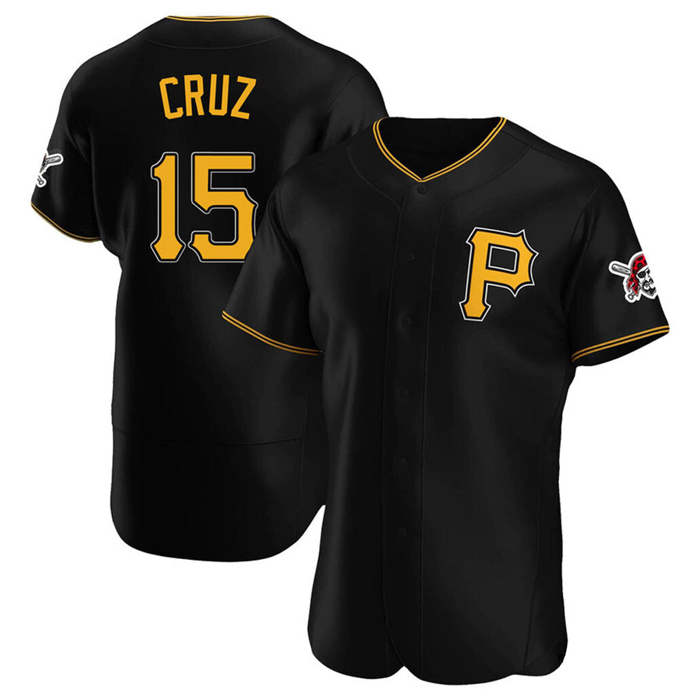 Fenge P.Pirates #15 Oneil Cruz Player Black Alternate 2025 Home Limited Elite Stitched Jerseys