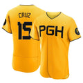 Fenge P.Pirates #15 Oneil Cruz Player Gold City Connect Home Limited Elite Stitched Jerseys