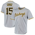Fenge P.Pirates #15 Oneil Cruz Player Gray Road Home Game Stitched Jerseys