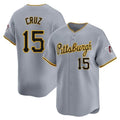 Fenge P.Pirates #15 Oneil Cruz Player Gray Road Home Limited Stitched Jerseys
