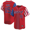 Fenge P.Pirates #15 Oneil Cruz Player Red 2025 Independence Day Vapor Premier Limited Stitched Jerseys