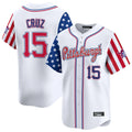 Fenge P.Pirates #15 Oneil Cruz Player White 2025 Independence Day Vapor Premier Limited Stitched Jerseys