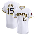 Fenge P.Pirates #15 Oneil Cruz Player White Home Limited Elite Stitched Jerseys