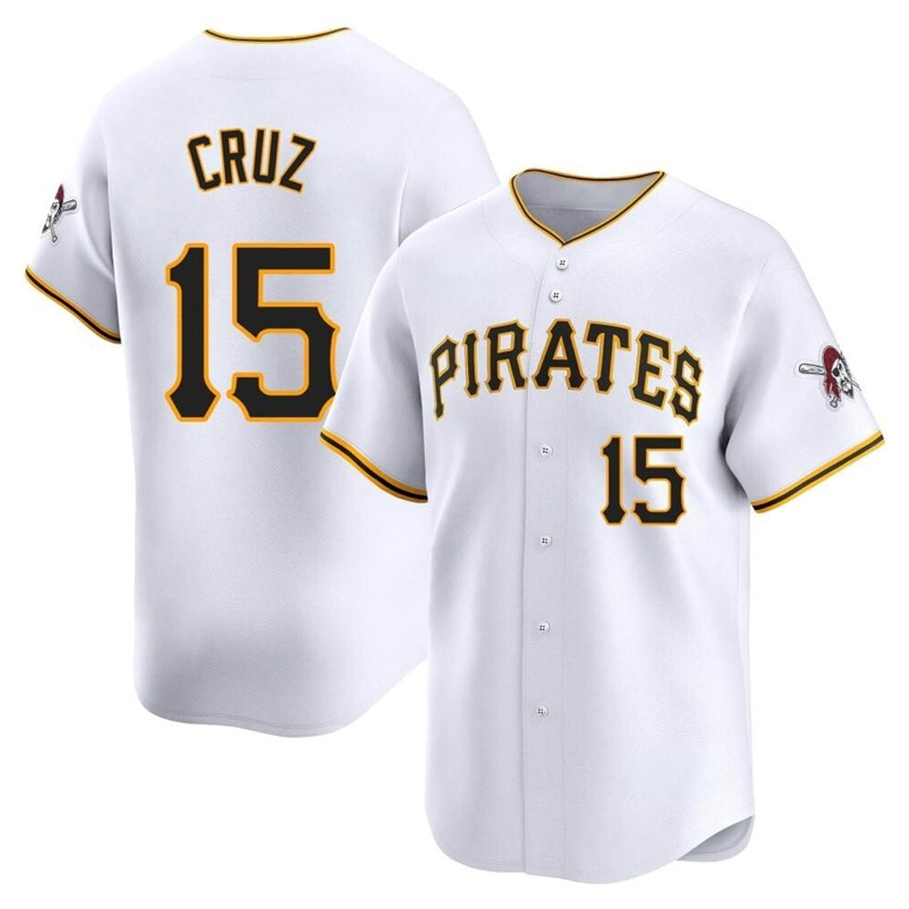 Fenge P.Pirates #15 Oneil Cruz Player White Home Limited Stitched Jerseys