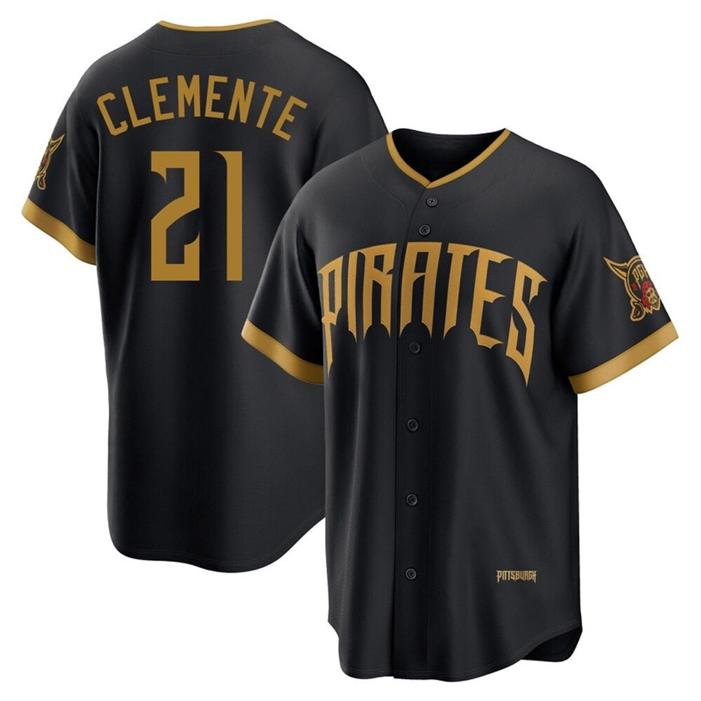 Fenge P.Pirates #21 Roberto Clemente Player Black 2026 City Connect Home Limited Stitched Jerseys