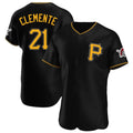 Fenge P.Pirates #21 Roberto Clemente Player Black Alternate 2025 Home Limited Elite Stitched Jerseys
