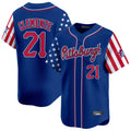 Fenge P.Pirates #21 Roberto Clemente Player Royal 2025 Independence Day Vapor Premier Limited Stitched Jerseys