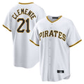Fenge P.Pirates #21 Roberto Clemente Player White Home Game Stitched Jerseys