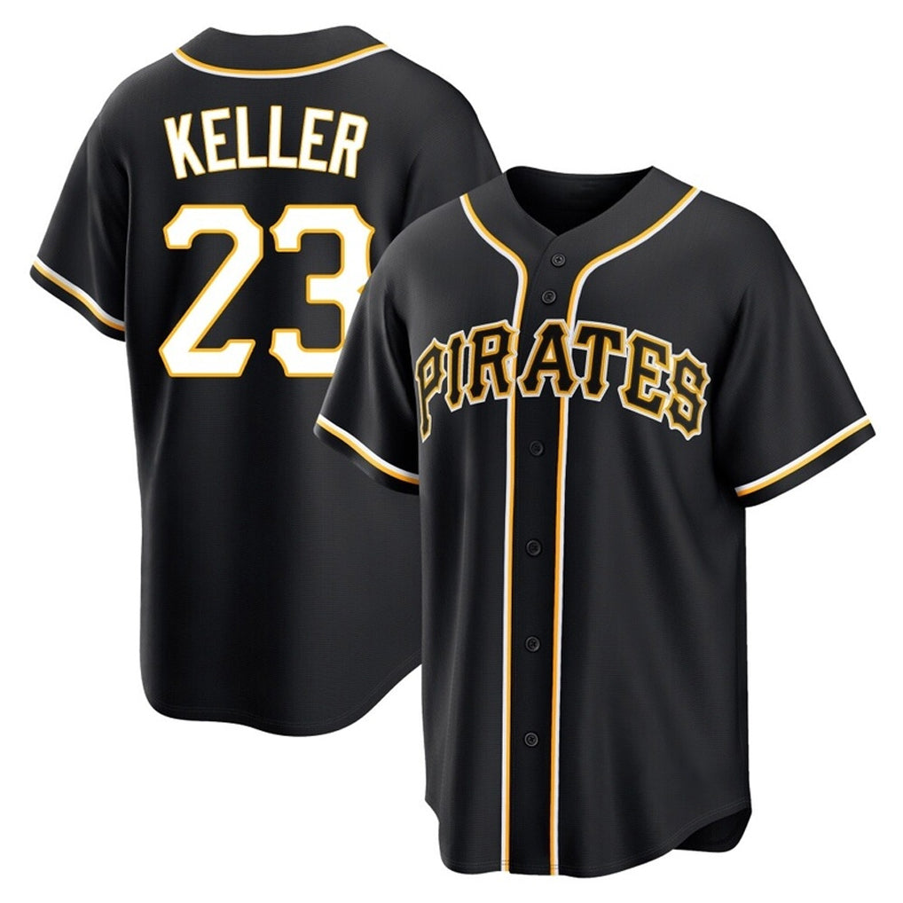 Fenge P.Pirates #23 Mitch Keller Player Black Fashion Out Home Game Stitched Jerseys