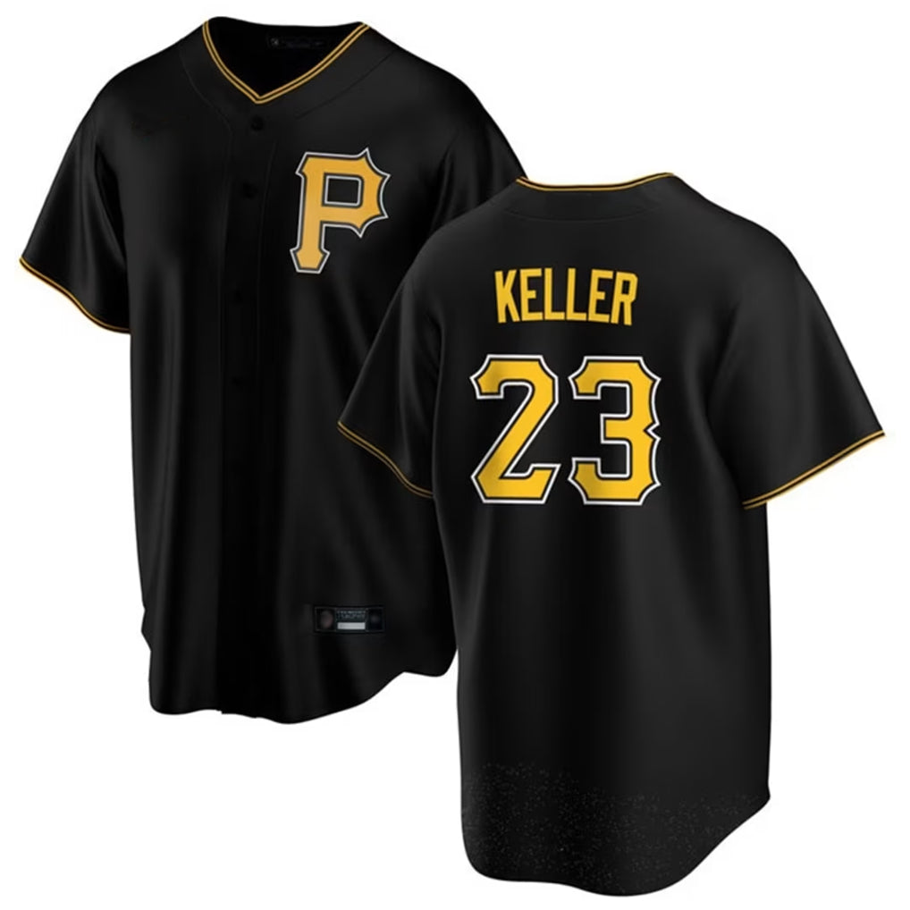 Fenge P.Pirates #23 Mitch Keller Player Black Home Game Stitched Jerseys