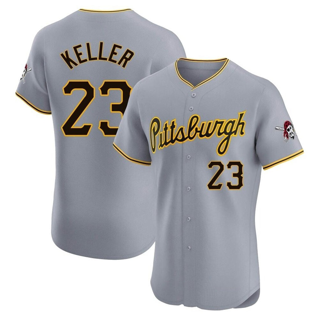Fenge P.Pirates #23 Mitch Keller Player Gray Road Home Limited Elite Stitched Jerseys