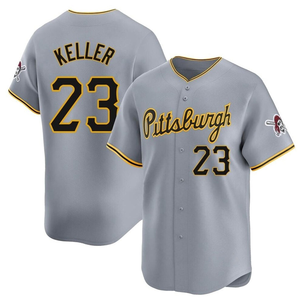 Fenge P.Pirates #23 Mitch Keller Player Gray Road Home Limited Stitched Jerseys