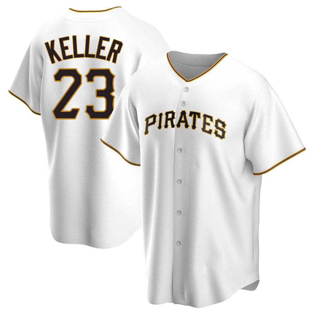 Fenge P.Pirates #23 Mitch Keller Player White Home Game Stitched Jerseys